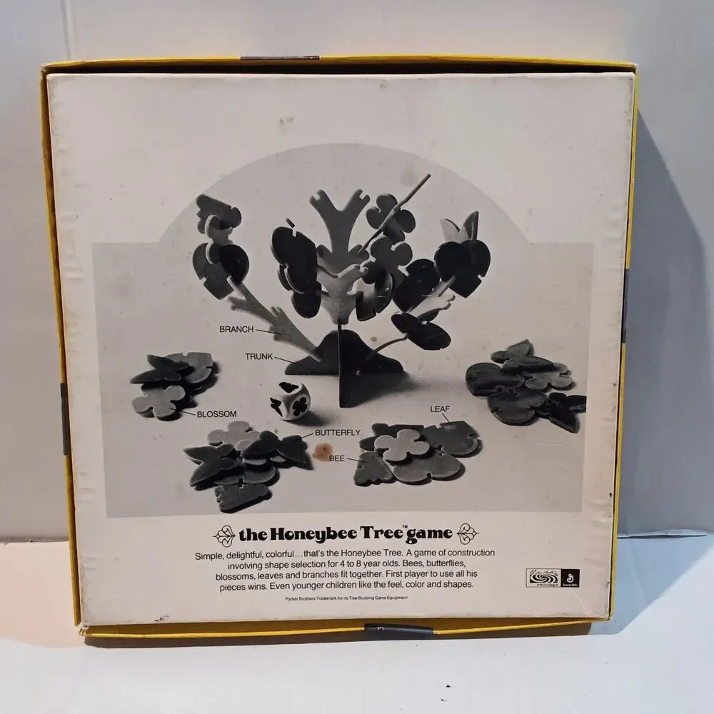 Vintage Parker Brothers The Honeybee Tree Building Game-1973-2 to 4 Players